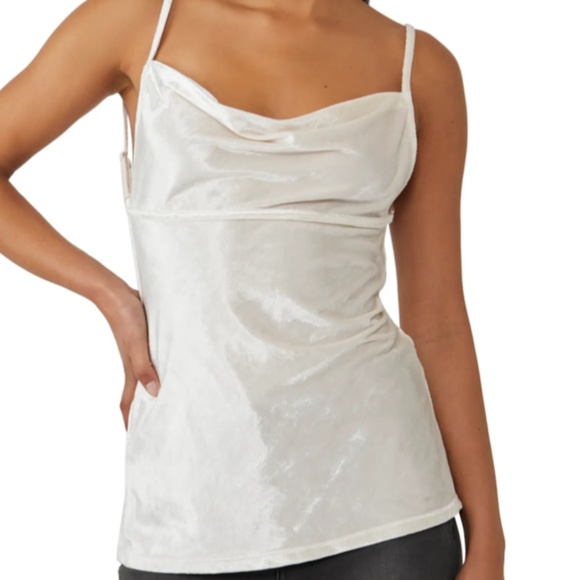 Free People All Night Velvet Tunic Champange - Picture 1 of 2
